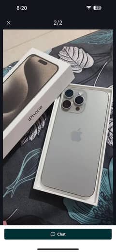 I phone 15pro max JV non PTA Natural Taitanium
