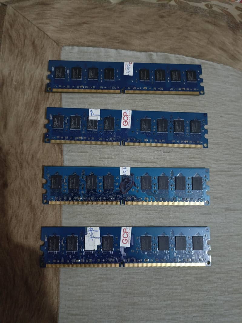 8GB DDR2 RAM (4×2GB) — Fully Working — Good for Core 2 Duo/Quad PCs 1