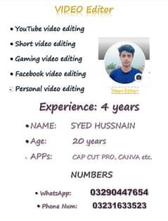 Video editing service
