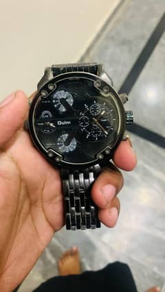 oulm multi time zone original  watch without box