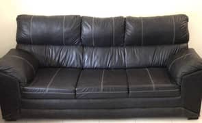 Urgent sale 7 Seater leather Sofa Set with side table for sale