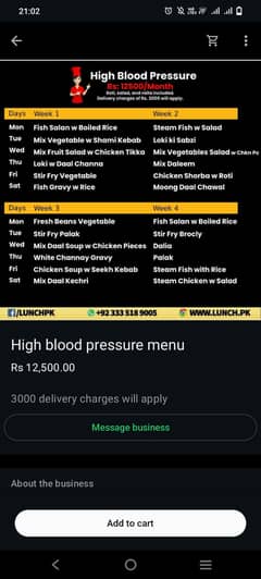 Deliver homemade fresh or delicious food in Islamabad