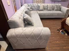 Elegant 7 seate corner sofa set few months used