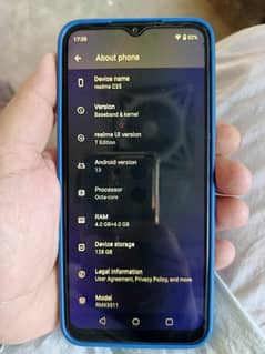 real me c35 4+4 gb ram