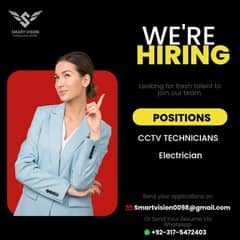 We are looking for cctv Technician