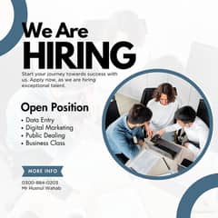 Work Opportunity for Men , Women & Students.