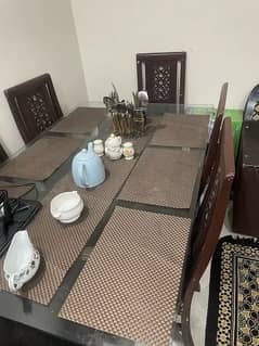 6 seater dining table pure wood