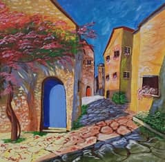 Name: "The golden sunset in Veinna ally"/ Painting