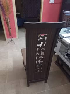 6 wooden chairs