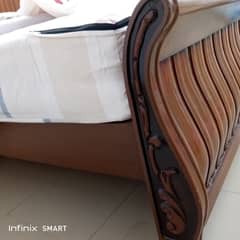 King size bed, pure wood