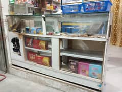 counter and shelfs