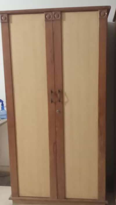 wooden wardrobe