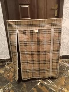 Metal Shoe Rack with Fabric Cover – 4 Shelves – Sturdy & Spacious
