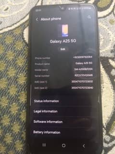 Samsung A25 5g for sale lush condition no open non pta but sim working