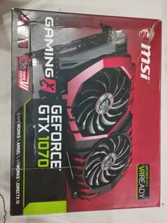 MSI gaming X GTX 1070 8GB Nvidia Geforce