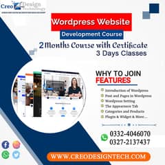 Website WordPress Development 2 Months Course Certificate Available