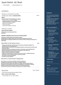 i have Sales, Accounting, Administration, Human resources
