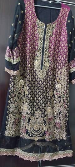 pure Sharon fully embroidered shirt with ada work