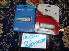 Kingston NV2 2TB Gen 4  and Lexar 610 Pro 500GB Gen 3
