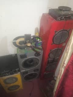 amplifier and speekrs for sale