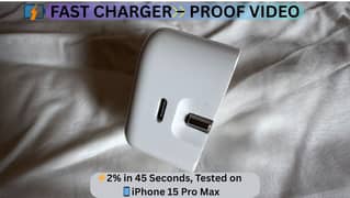 Original Apple 20W Fast USB-C Charger – Tested on iPhone 15 Pro Max