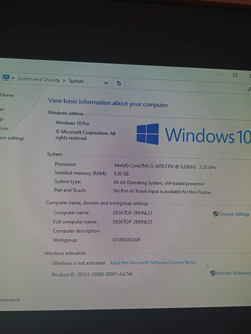 i5 3rd gen PC with 1GB DDR5 GPU AND 75 Hz LCD. 6