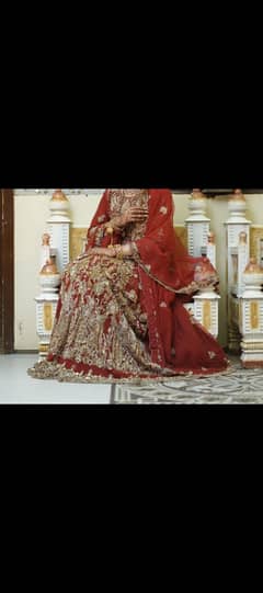 red bridal dress