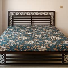 Iron Bed with mattress King size Bed