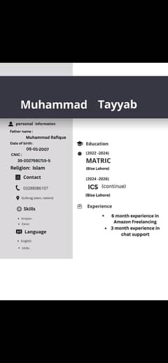 I need a job near to Raiwind city, and related to computer job