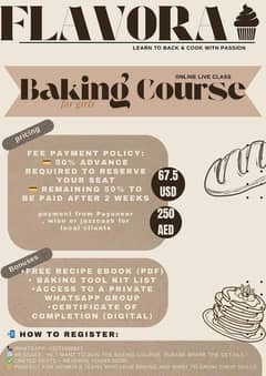 Professional Baking Course | Learn Cakes, Cookies & More | Home-based/