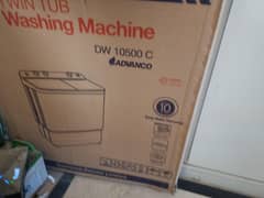 brand new box packed washing machine