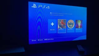 Ps4  500gb Mint Condition Sealed Home Use Multiple Games along with tv