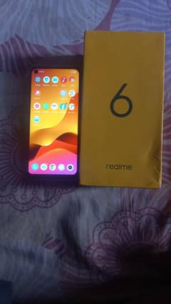 8/128 Realme 6 with box urgent for sale