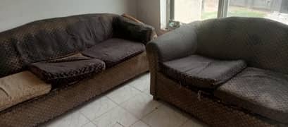used sofa 3 2 1 seater set normal condition
