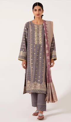 Stitched 3 Piece Dyed Jacquard Suit