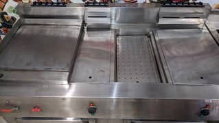 New Double tank fryer 16 + 24 litre + Hotplate 20”x20”