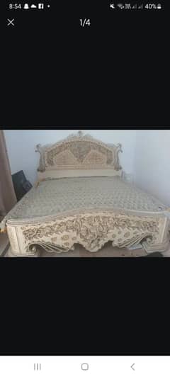 king size bed with dressing