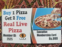 real live piza card
