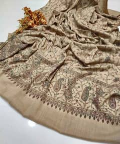Handmade Kashmiri Shawl | Soft Wool | Hand Embroidery | Lightweight &
