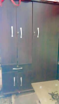 wooden wardrobe
