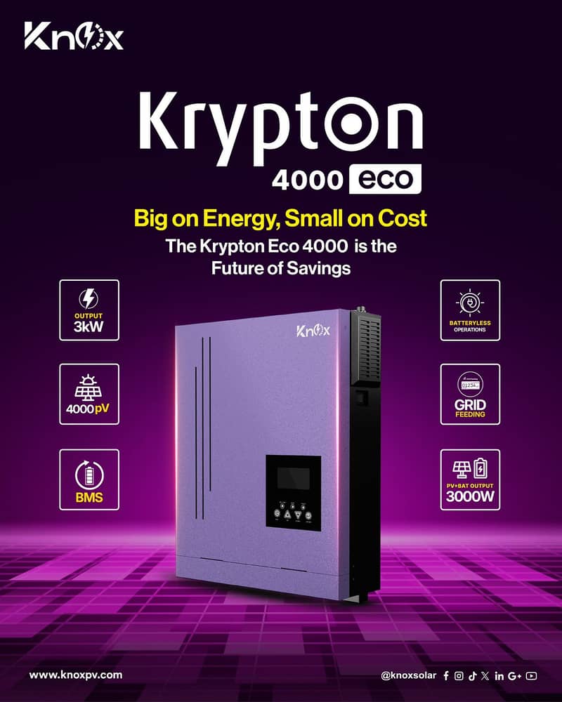 4kw Knox pv 5000 4.2kw 4200w 1