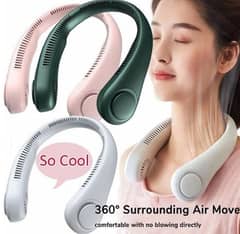 Rechargeable Neck Fan – Portable & Hands-Free Cooling | New