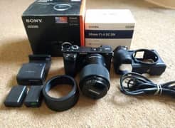 Sony camra a65000 with complete box 03253350147 my WhatsApp