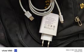 100% Original Vivo v40e Charger | 80w Fast Charger |