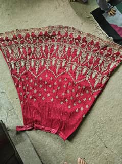 mehroon bridal lehnga
