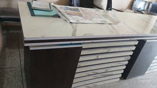 Three office tables same for sale with 2 chairs