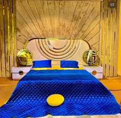 Luxury bedset | Wooden Bed | King Size Bed Set | Poshish Bed