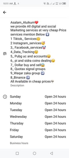 Social Media service and promoting