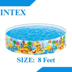 Intex 8 FT Non-Inflatable Swimming Pool for Kids