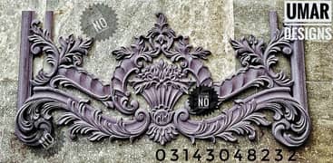 "Wooden 3D CNC Carving Panel – Decorative Wall Art / Furniture Design"